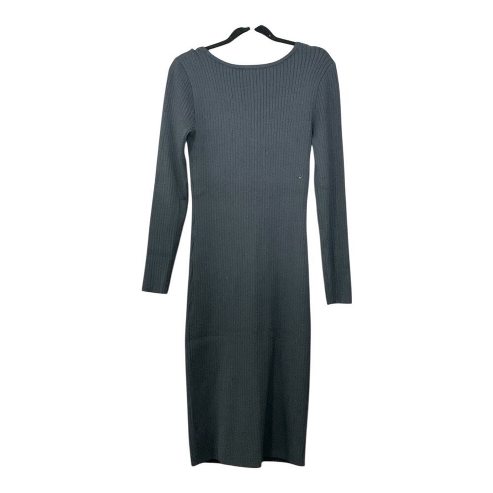 Upwest Dress Women Medium Ribbed Gray NWT - Picture 3 of 3